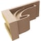 Ekena Millwork 5"W x 10"D x 5"H Wide Alma Rough Cedar Woodgrain TimberThane Corbel, Primed Tan CORUR05X10X05ALMRCPR - alternate 6